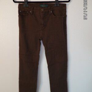 LRL Lauren Jeans Co Ralph Lauren Chocolate Brown Jeans Size 6 Excellent